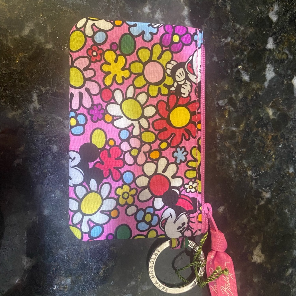 Vera Bradley Kids Floral Coin Purse - Pink and White Disney